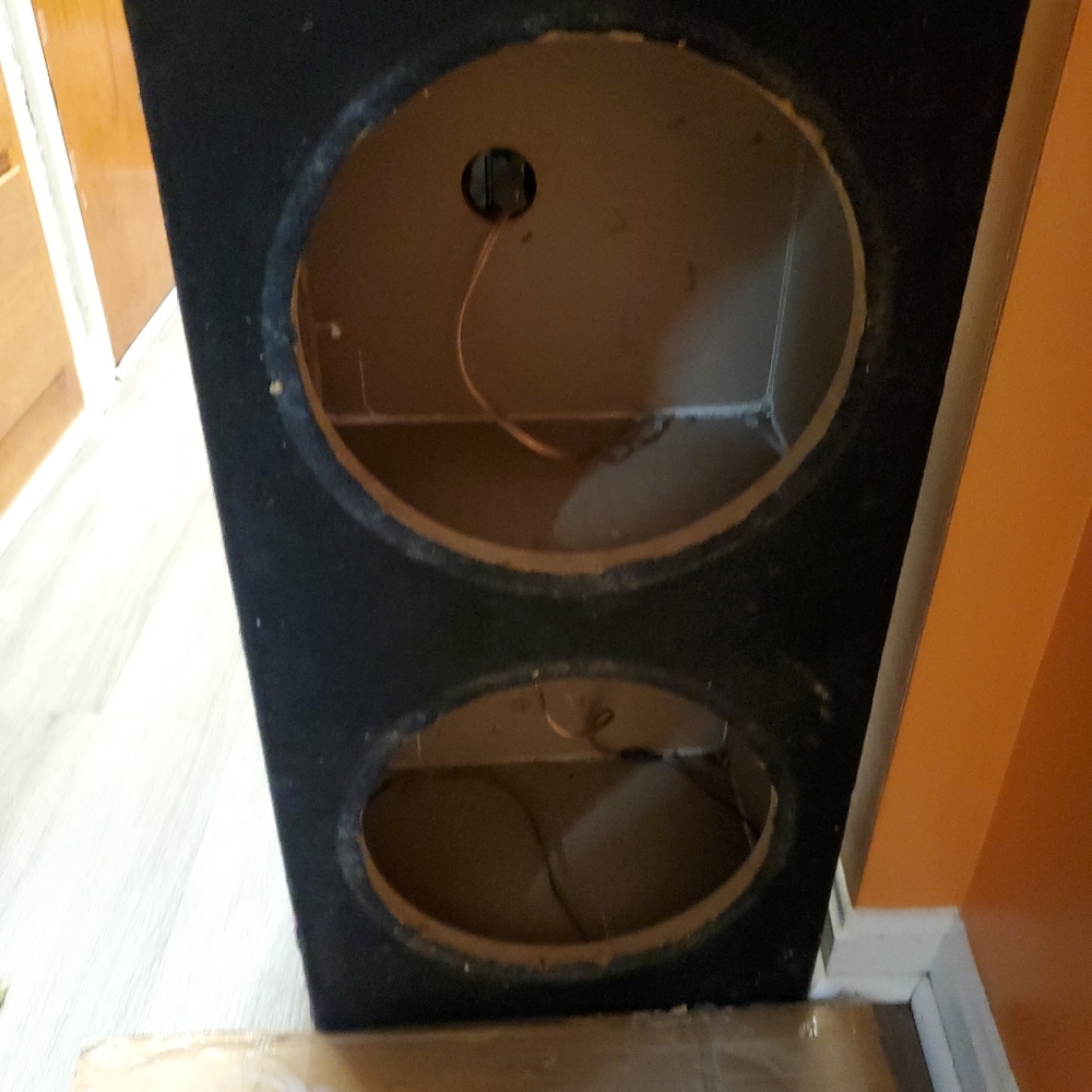 Empty Car Stereo Speakers